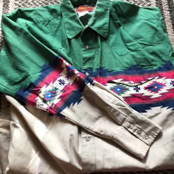 Vintage Rustler button down - Picture 5 of 6